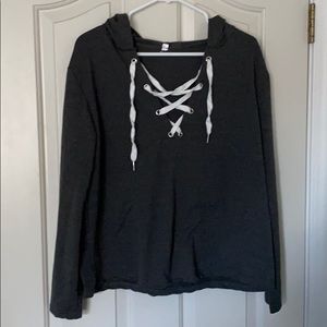 Dark Gray, Boxy Hoodie